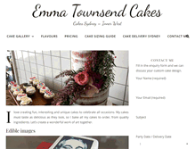 Tablet Screenshot of emmatownsendcakes.com.au